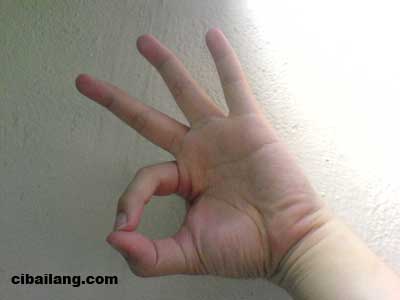 your hand should look like this