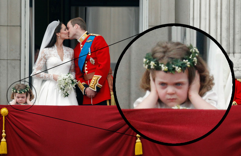 Royal Wedding - William and Kate - Flower girl had enough!