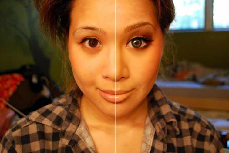 before and after makeup 13